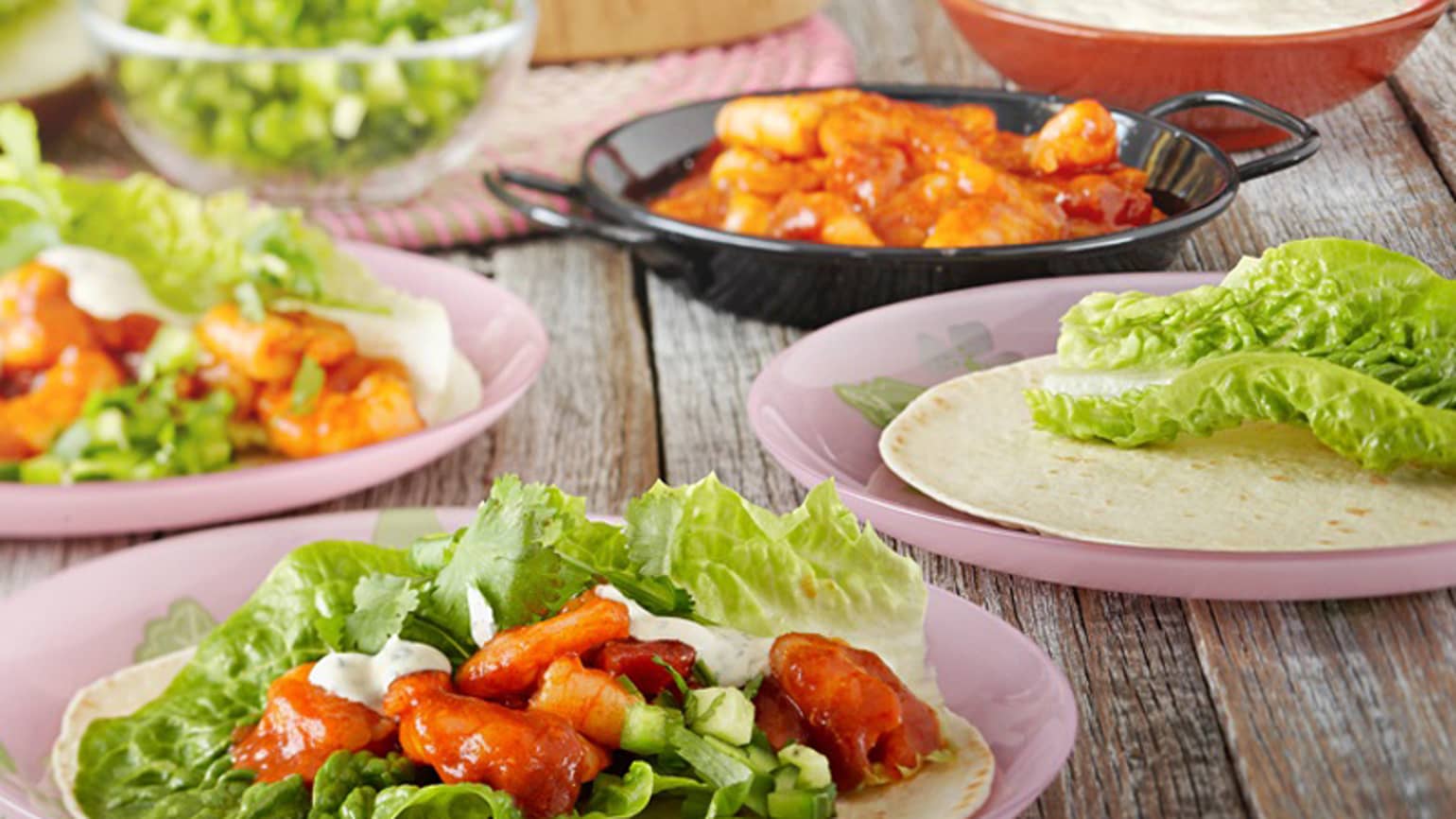 Chili Prawn and Salsa Soft Tacos Recipe